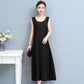 Women's Sleeveless Long Dress Round Neck Casual Loose Party Maxi Dress Bottoming Dress