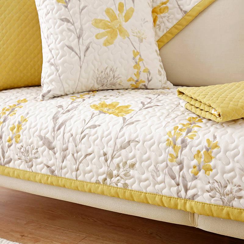 Modern Simplicity Sofa Towel Fresh Floral Fabric Cotton Sofa Cushions Couch Covers Non-slip