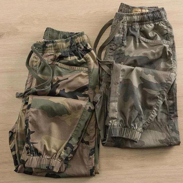 M-5XL Large Size Spring and Autumn Camouflage Pants Cotton Casual Trousers Men's Harem Pants Wear-resistant Overalls