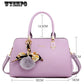 Fashion Lady Bag Large Capacity Single Shoulder Messenger Bag All-match Handbag Hair Ball Decoration