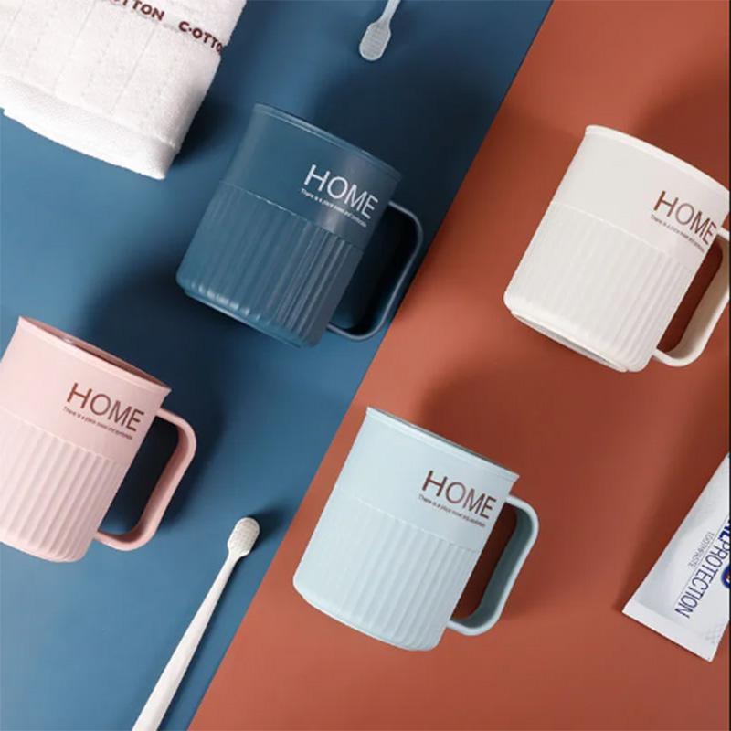 Toothbrush Cup Household Simple Mouthwash Tooth Tank Couple Toothbrush Tooth Bucket Wash Cup Toilet Tooth Set Ins Wind Cup