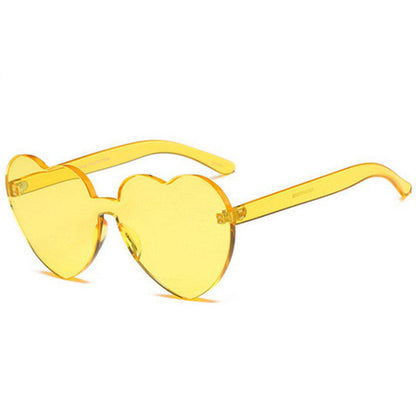 Sunglasses 2018 Ladies Cute Candy Sunglasses Women Peach Heart Shaped Sunglasses