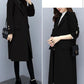 Coat Women's Mid-length Autumn and Winter Woolen Loose and Thin Over The Knee Popular Woolen Coat