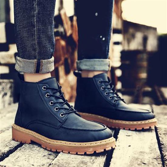Autumn Winter Men Boots Leather Men Casual Fahsion Ankle Boots Outdoor Men Leather Boots Men's Shoes
