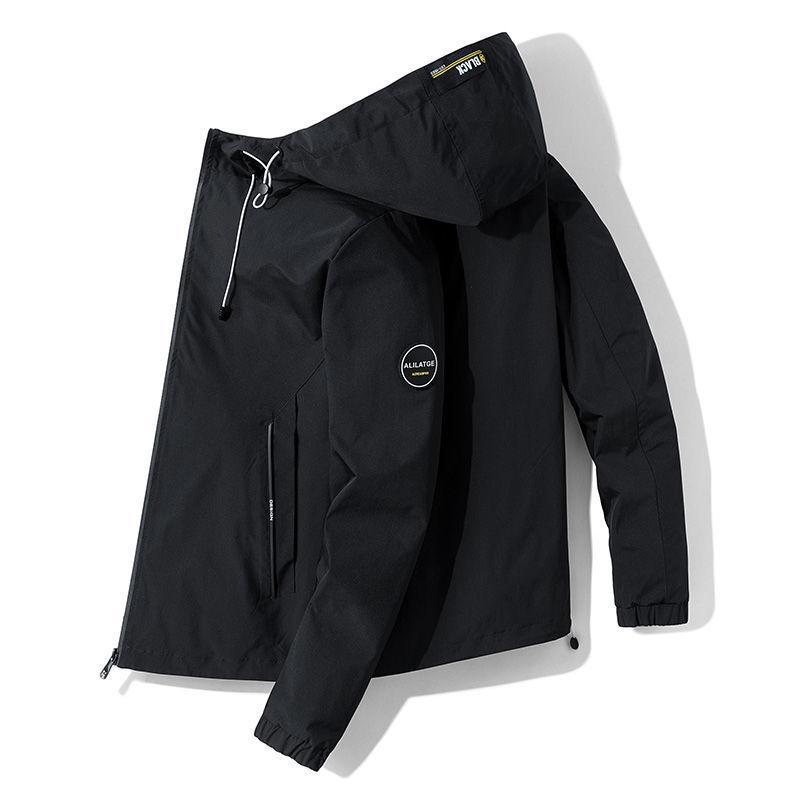 Spring and Autumn Jacket Men's Hooded Jacket In Youth Upload Sports Casual Jacket Male Slim Loose Male Jacket