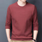 Autumn Thin Round Neck Sweater Men's Solid Color Fashion Bottoming Long-sleeved Young Sweatshirts
