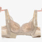 B C D Women's 3D Mask Cup Underwear No Rims Comfortable Full Cup for Big Breasts Female Sexy Lace Mesh Adjustable Brassiere Soft Thin Pad Top Bra
