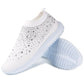 Women Flat Crystals Sneakers Breathable Casual Shoes Sport Shoes Outdoors