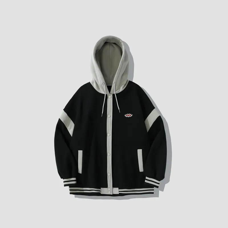 Spring Baseball Uniform Fake Two-piece Women's Jacket Design Sense Niche 2022 New Spring and Autumn Jacket Men and Women Couples The Same Style