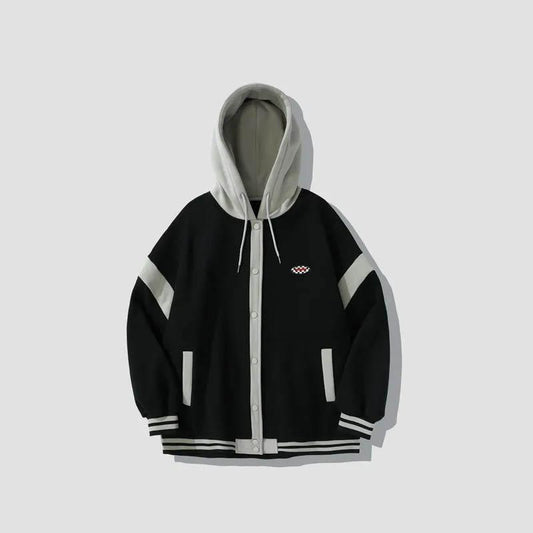 Spring Baseball Uniform Fake Two-piece Women's Jacket Design Sense Niche 2022 New Spring and Autumn Jacket Men and Women Couples The Same Style