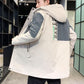 Campus Trend Windbreaker Men Hooded Coat Casual Loose Jacket Comfortable Top for Young Students