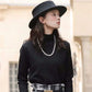 Autumn and Winter Women's Half-high Neck Pullover Sweater Long-sleeved Knitted Bottoming Shirt Slim All-match Blouse Women