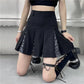 Skirts Womens Black Leopard Print Pleated Skirt Summer Club Mini Skirt Slim High Waist Casual Short A-line Skirts