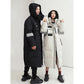 Over-the-knee Long Down Jacket Winter Men's and Women's Mid-length Tooling Thickened Korean Version Couple Decoration Body Coat Slim Coat