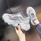 Sneaker Shoes Women Platform Shoes Summer White Wedges Sneakers Ladies Trainers Chunky Sneakers Women  Shoes