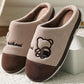 Autumn and Winter Pure Cotton Slippers Indoor Non-slip Soft-soled Shoes Warm Simple Plush Cotton Shoes