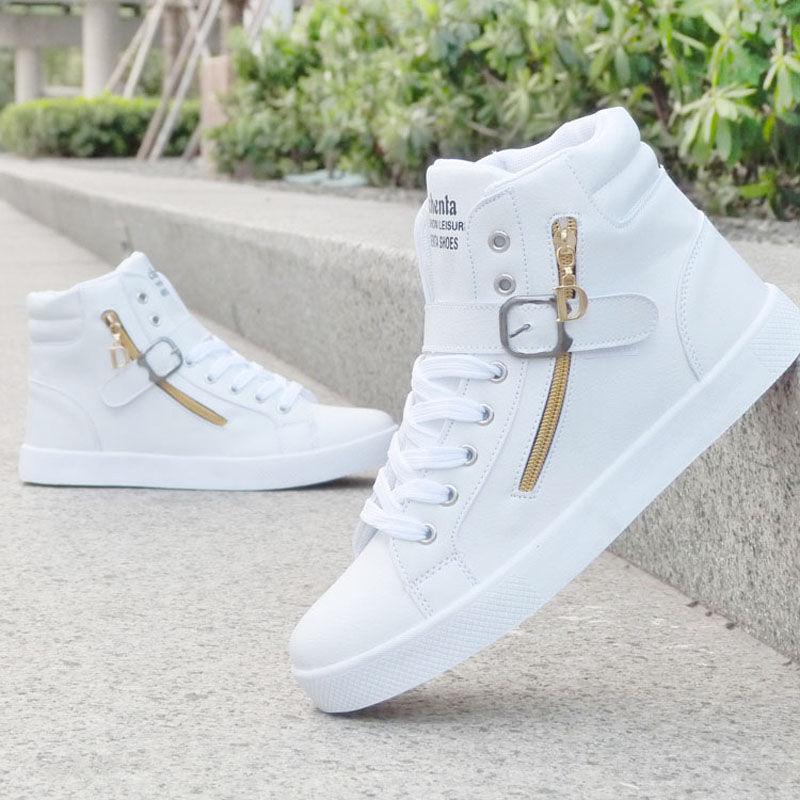 Increased 8CM men's sneakers All-match high-top shoes Casual Korean style trendy men's shoes