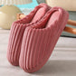 Winter Couples Home Warm Non-slip Cotton Slippers Large Size Thick-soled Cute Indoor Cotton Slippers
