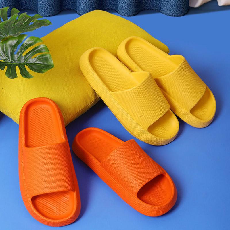 Unisex Quick-drying Thickened Non-slip Sandals Thick Sole House Slippers Bathroom Footwear Summer Beach Sandal Slipper