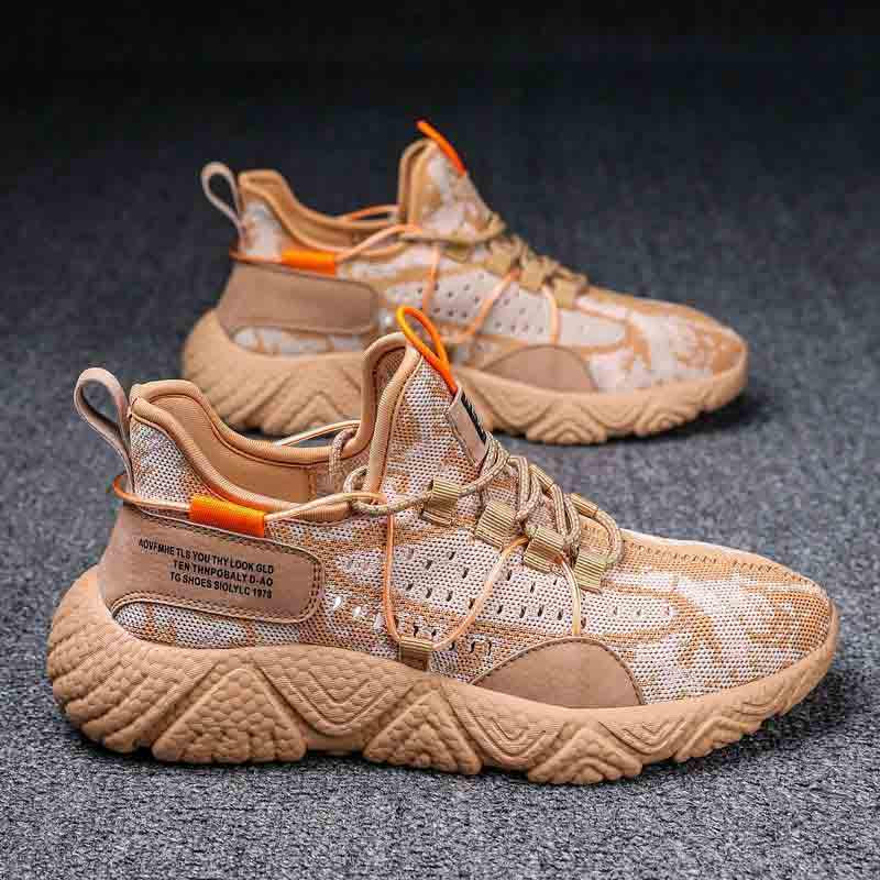 Size 39-44 Fashion Summer Men Mesh Sneakers Low-top Running Basketball Shoes Outdoor Non-slip Shockproof Shoes