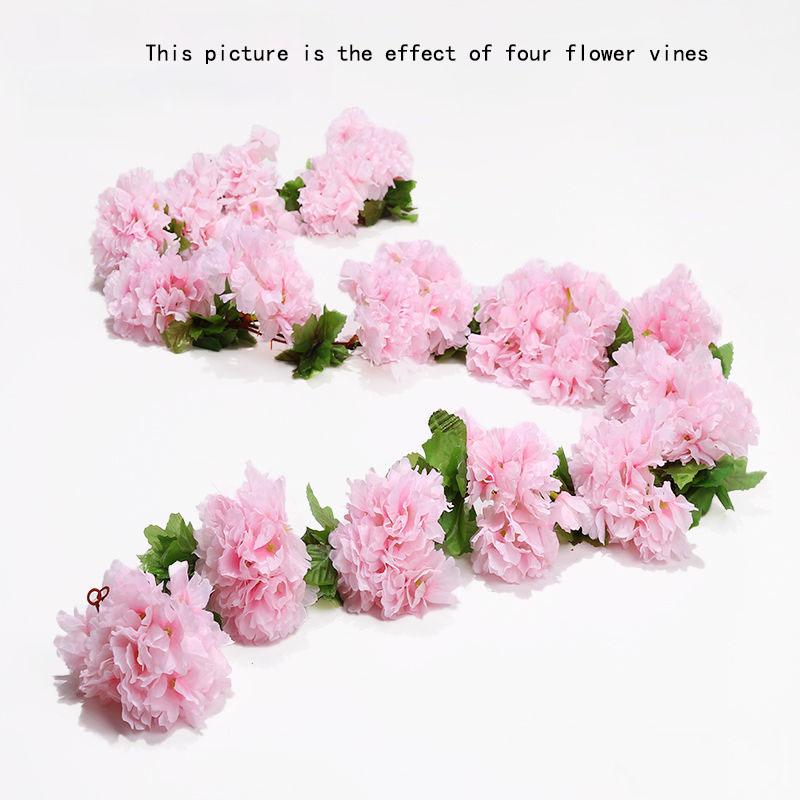 Simulation Sunflower Rattan Sun Flower Rattan Vine Indoor Living Room Air Conditioning Pipe Winding Wall Hanging Decoration
