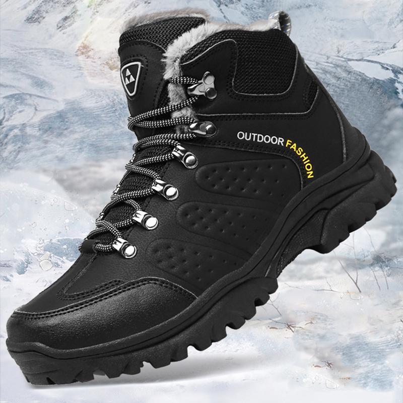 Winter Plus Velvet Thick Warm High-top Hiking Shoes Large Size Shoes Fashion Men's Winter Boots