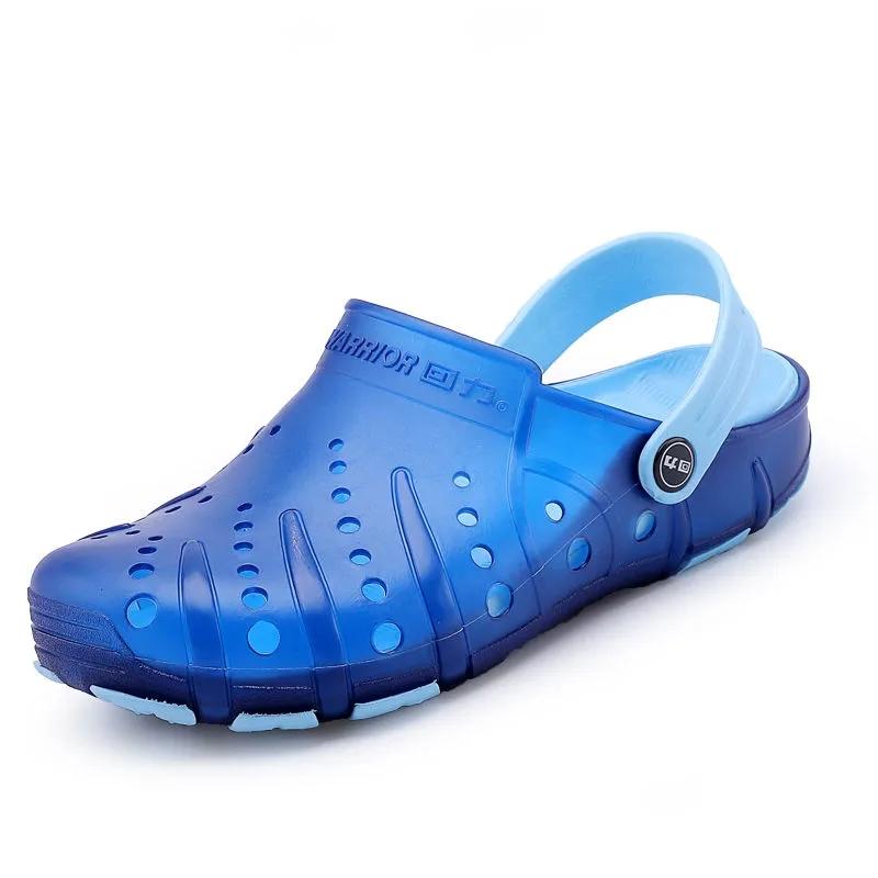 Unisex Summer Sandals Slippers Dual Use Couples Breathable Hole Shoes Men's Slippers Baotou Beach Shoes Women's Sandals Non-slip Flat Sandals