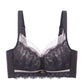 No Steel Ring Gathering Anti-sagging Upper Support Latex Cotton Breathable Lace Rear Four-row Buckles To Receive Auxiliary Breast Adjustable Bra