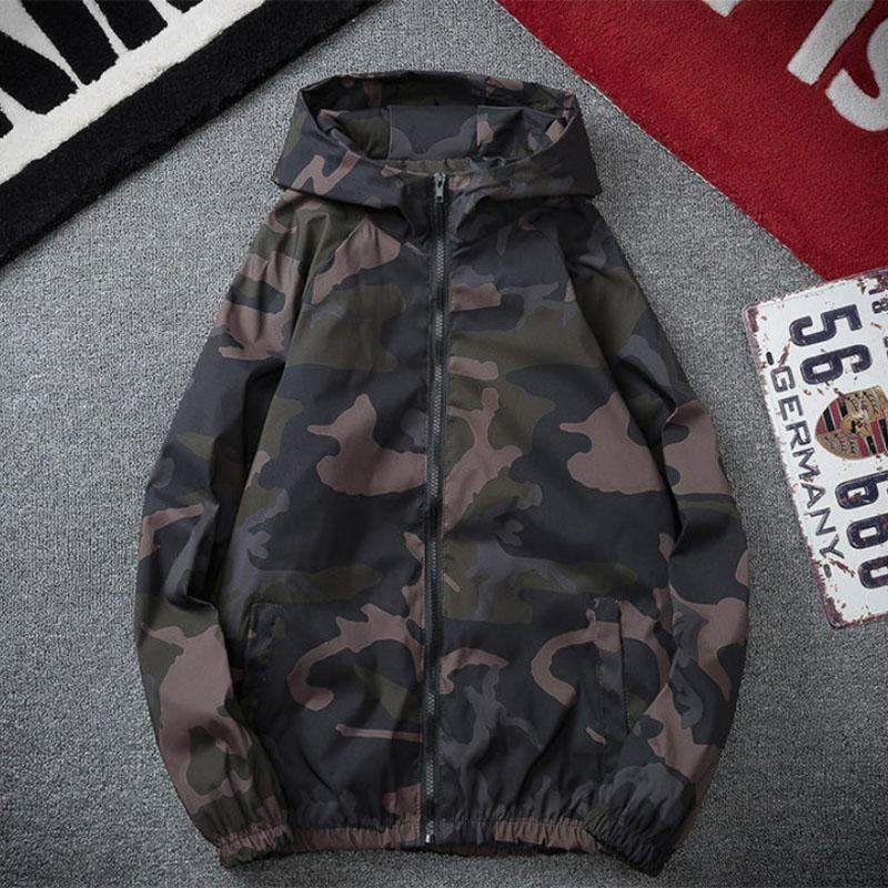 Spring and Autumn Sports Jacket Men's Camouflage Jacket Spring Middle School Students Handsome Casual Loose Sports Jacket