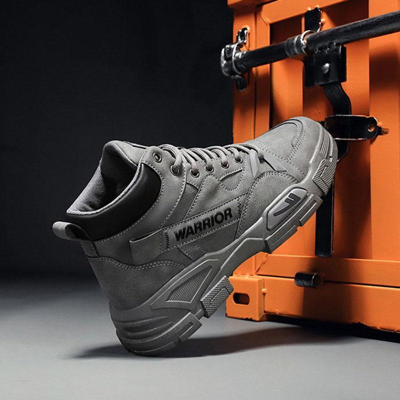 Men's Shoes Martin Boots Men's Autumn Men's High-top Tooling Boots Labor Insurance Shoes Men's Work Shoes