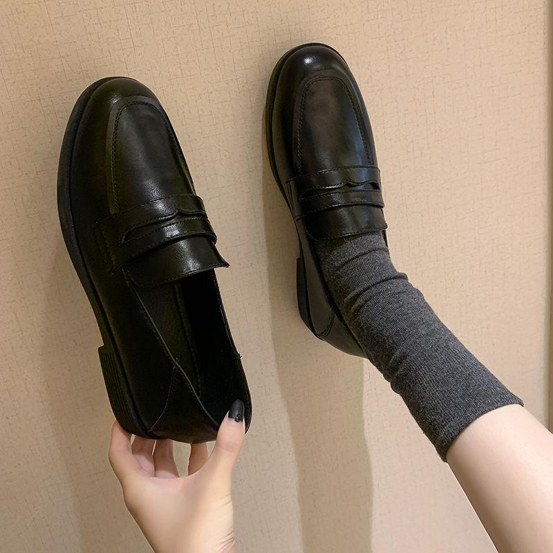 Small Leather Shoes Women's British Style Spring Autumn All-match Women's Shoes Retro Loafers Flat Shoes