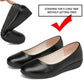 Women's Flat Shoes Leather Shoes Work Shoes Work Professional Flight Attendant Flat Shoes Comfortable Nurse Shoes Soft Bottom Mother Shoes