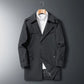 Autumn and Winter Young Middle-aged Business Men's Plus Size Casual Mid-length Jacket