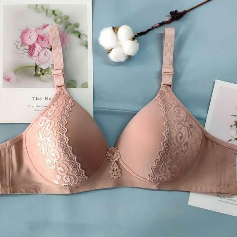 Women's Thin Bras Large Size No Steel Ring Breathable Lightweight Sweat-absorbing Sexy Bra