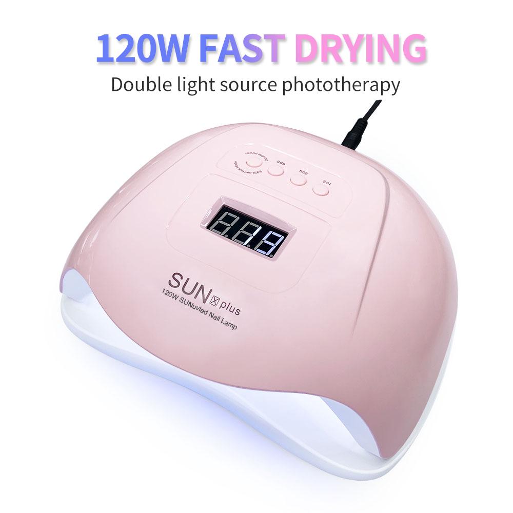 Nail Art Set 8pcs UV Gel Polish 120 W LED UV Lamp Nail Dryer Kit Nail Varnish Manicure Tools Set