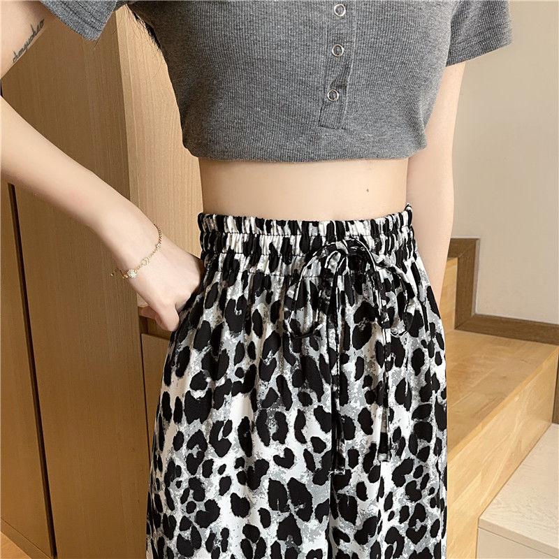 Tie-dye Wide-leg Pants Trousers Tide Summer Retro Loose High-waist Casual Pants Net Red Fried Street Pants Women