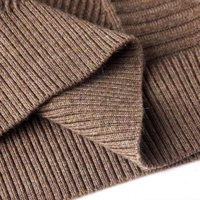Men's Long-sleeved Knitted Sweater Plus Size Autumn and Winter Warm and Cold Round Neck Bottoming Sweater
