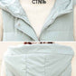 Winter Vest Women's Autumn and Winter Down Cotton Mid-length Hooded Warm Jacket