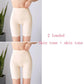 Ice silk high waist tummy pants ruffled edge to increase no trace without curling