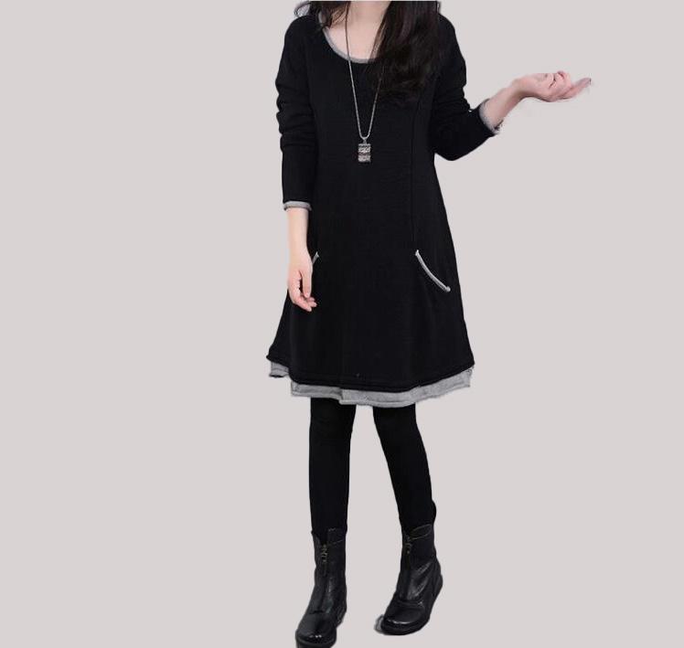 Winter Warmth and Thickening Bottoming Shirt, Large Size, Long-sleeved Long-sleeved T-shirt, Women Wear Clothes Outside