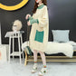 Pregnant Women's Knitted Bottoming Skirt Autumn and Winter Clothes Go Out Thick Fashion Sweater Loose Mid-length Postpartum Dress