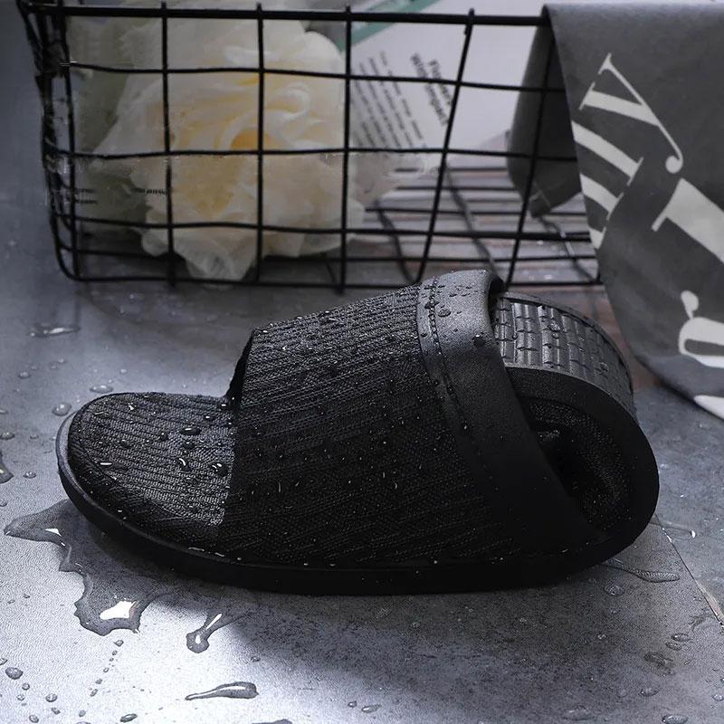 Men's and Women's Thick-soled Slippers Simple Couple Flip-flops Summer Outdoor Wear Home Indoor Super Soft Non-slip Bath Sandals and Slippers