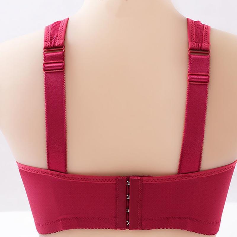 Sexy Big Cup Thin Section Anti-sagging Gathers The Breasts Without Steel Ring Soft Skin-friendly Sweat-absorbing Breathable Beautiful Back Design Bra