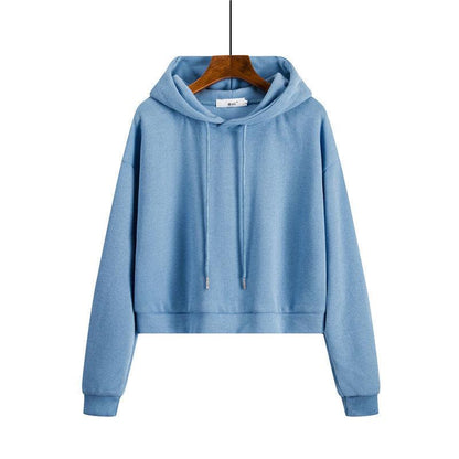 Loose Oversize Hoodies Woman Sweatshirt  Female Hoodies Short Sweat-shirts