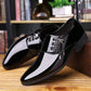 British Men's Leather Shoes Increase Formal Wear Business Shoes Cover Foot Casual Wedding Shoes