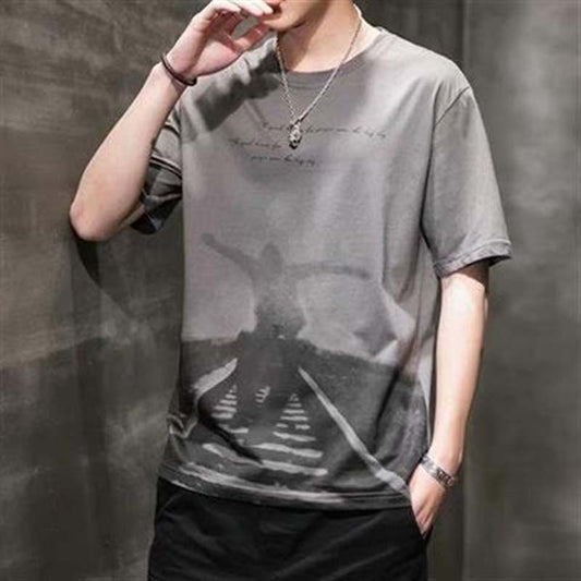Casual Men's Summer Casual Wear Men's Printed Short-sleeved T-shirt