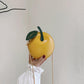 Round Bag Cartoon Fruit Messenger Bag Cute Small Bag Wild Mini PU Bag Girl Student Outing Trip Crossbody Bags