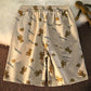 Summer New Cartoon Bear Overalls Shorts Men's Tide Brand Loose Casual Pants All-match Couple Five-point Sports Pants