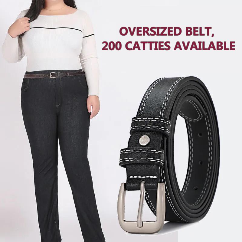 Women's Belt Casual Belt 102cm-140cm Plus Size Trouser Belt Retro Pin Buckle Decorative Belt Lengthened Girl Belt