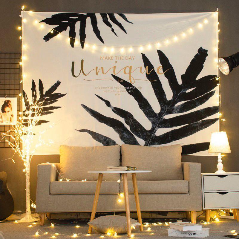 Tapestry Wall Hanging Black White Mandala Indian Dream Catcher Decor
